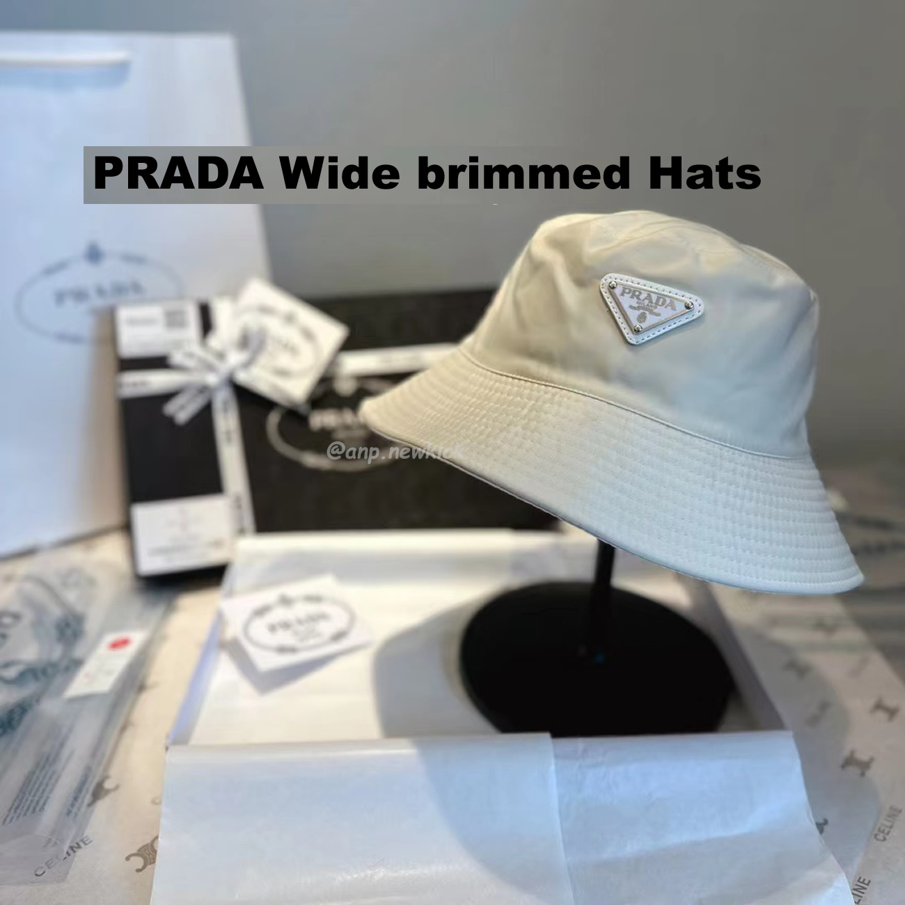 Prada Wide Brimmed Hats (6) - newkick.org